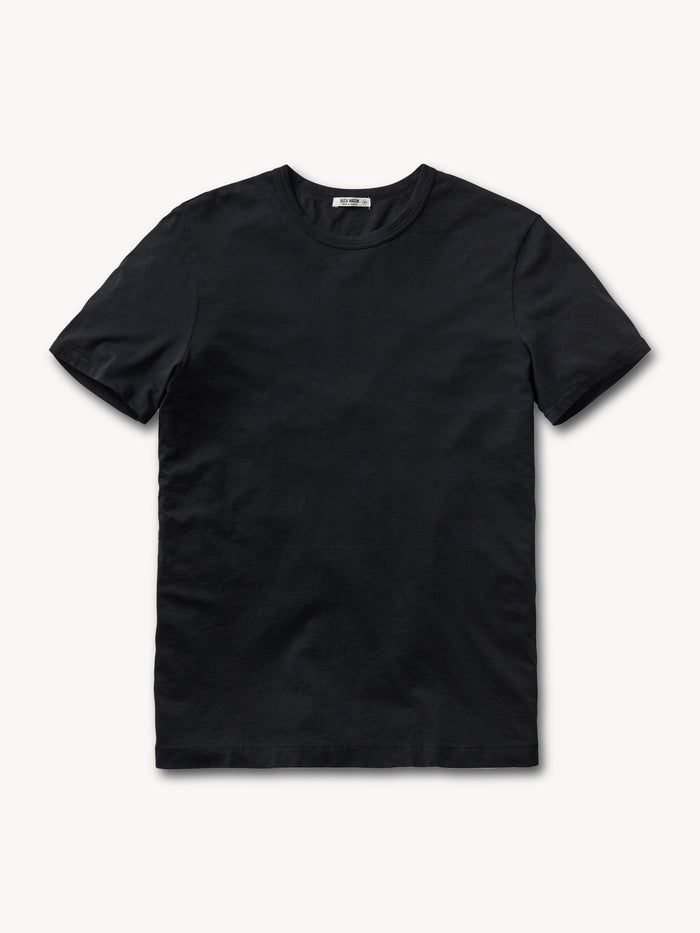 Black Pima Tall Classic Tee - Product Flat