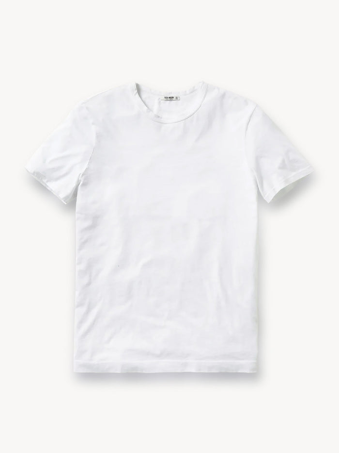 White Pima Tall Classic Tee - Product Flat