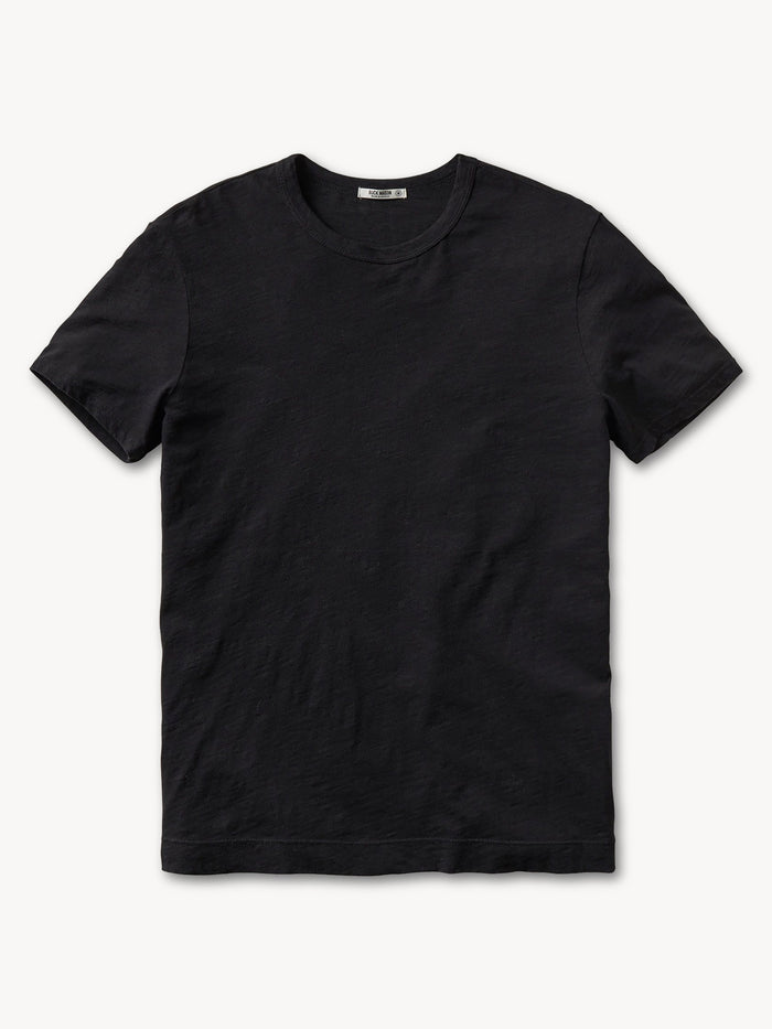 Black Slub Short Classic Tee - Product Flat