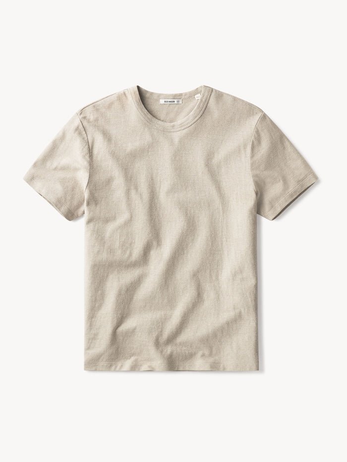 Flint Khaki Yuma Hemp Cotton Classic Tee - Product Flat