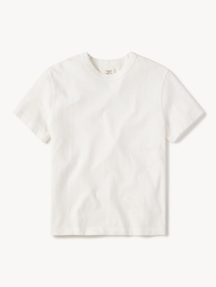 White Field-Spec Cotton Heavy Tee - Product Flat