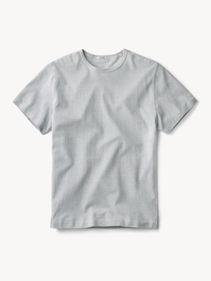 Silver Blue Linen Pique Classic Tee - Product Flat