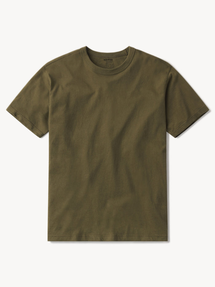 View of the Field Olive Toughknit 90s Boxy Tee