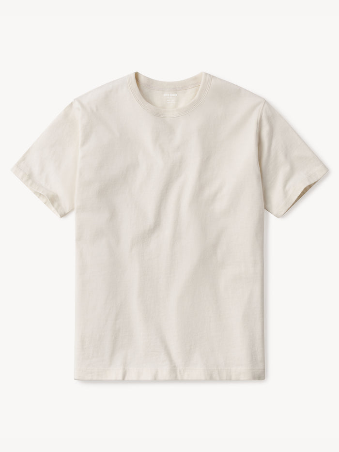 View of the Natural Toughknit 90s Boxy Tee