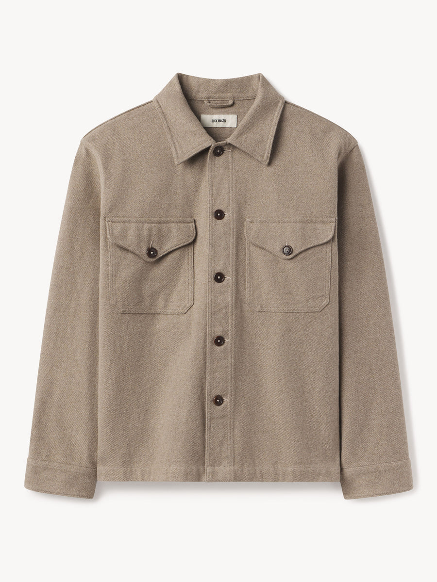 Heather Oat Blanket Flannel Field Jacket - Buck Mason- Modern American  Classics