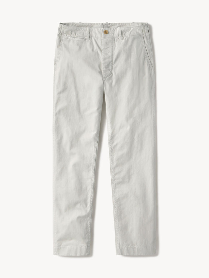 Natural Slub Twill Maverick Slim Officer Pant - Product Flat