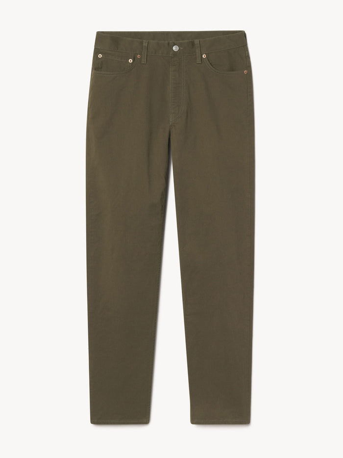 Dark Olive - Relaxed Pleated Chino | SPIER & MACKAY