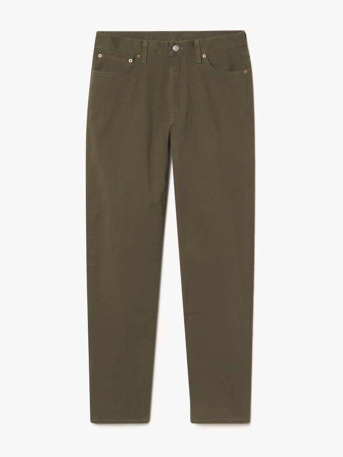 Field Olive Roper Twill Ford Standard Jean - Product Flat