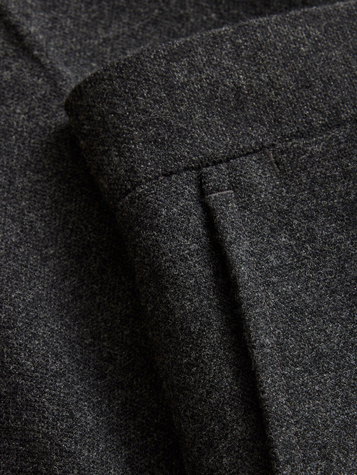 View of the Charcoal Heather Italian Soft Wool Flannel Graduate Pant