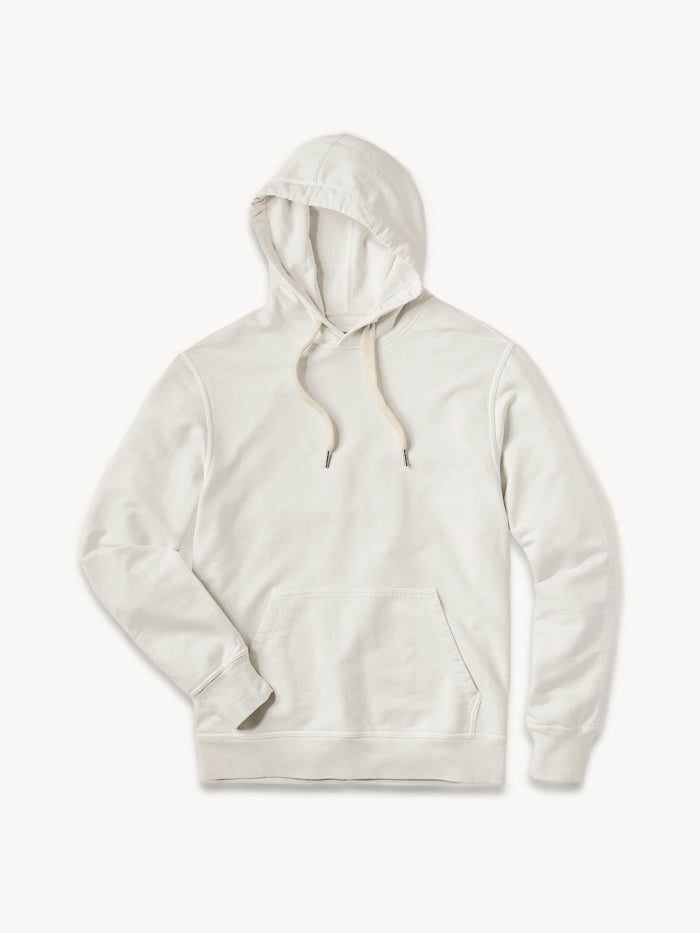 Natural Brushed Loopback Hooded Sweatshirt - Product Flat