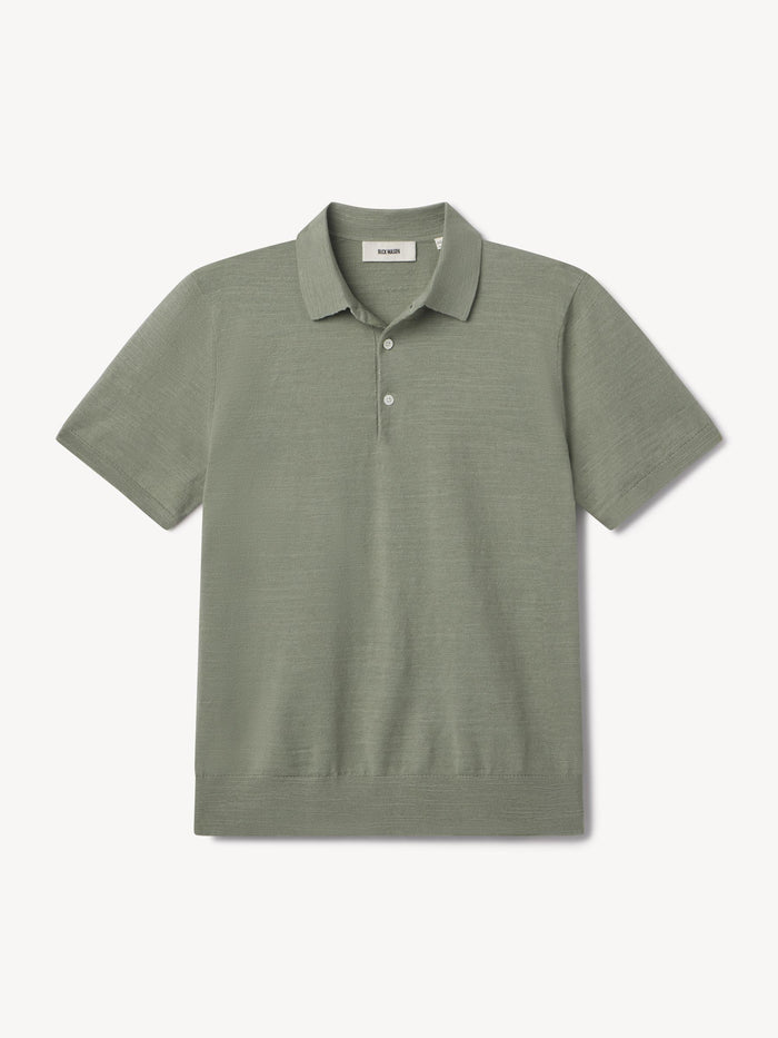 Thyme Avalon Knit Polo - Product Flat