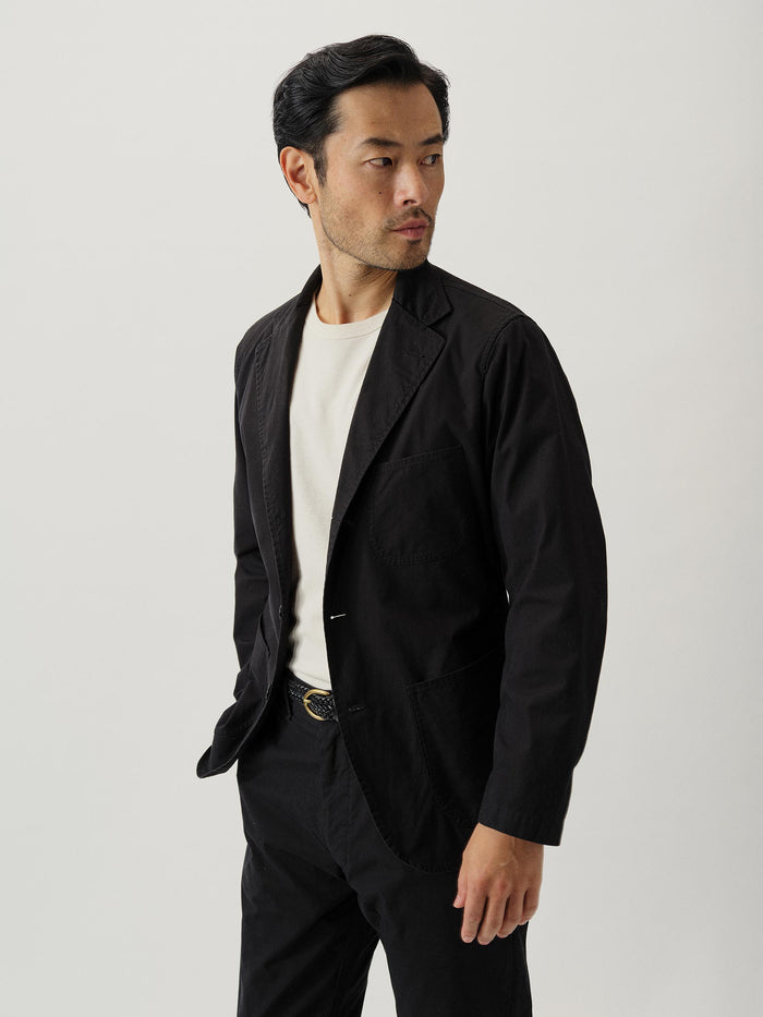 View of the Black Parachute Poplin Carry-On Jacket