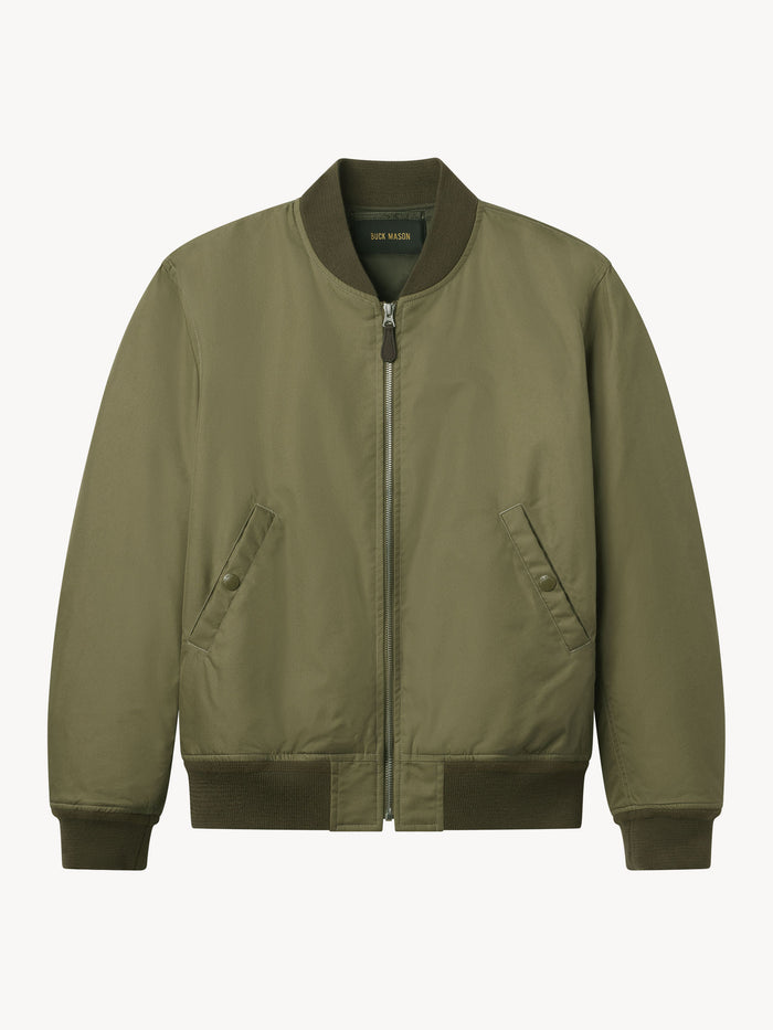 Mushroom Storm Stopper Bomber Jacket - Product Flat