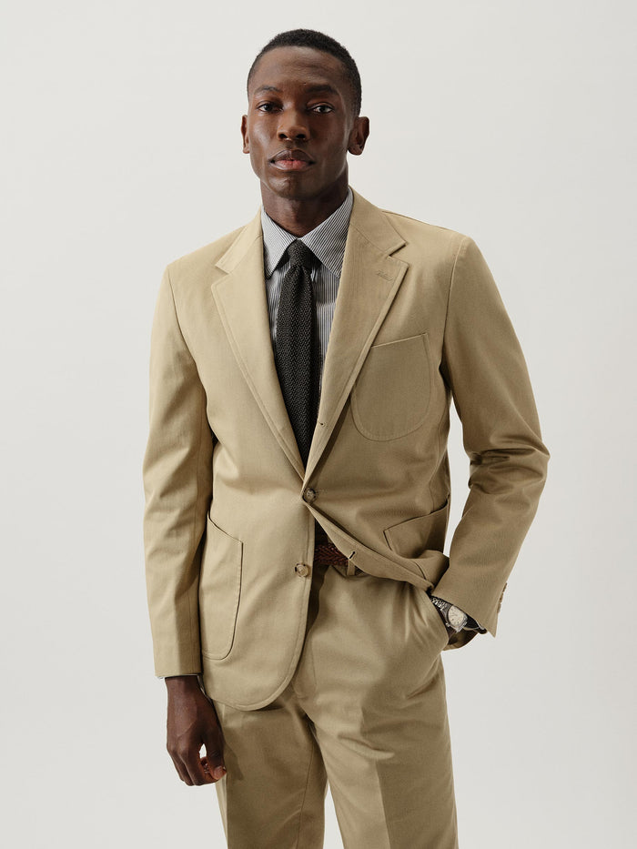 View of the Cadet Khaki Italian Twill Graduate Blazer