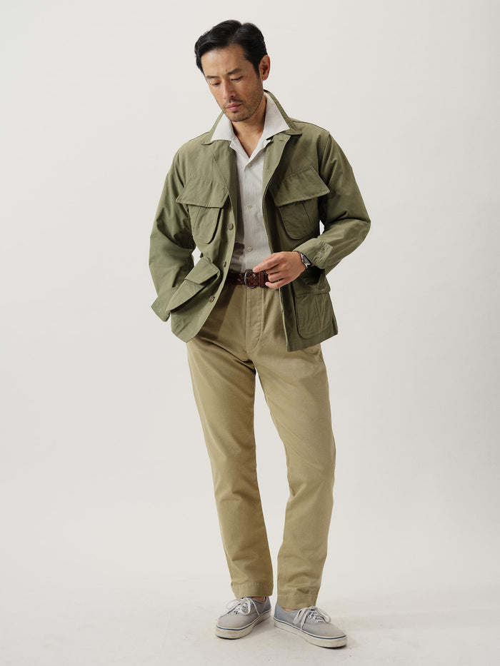 View of the Vintage Sage Master Cloth Jungle Jacket