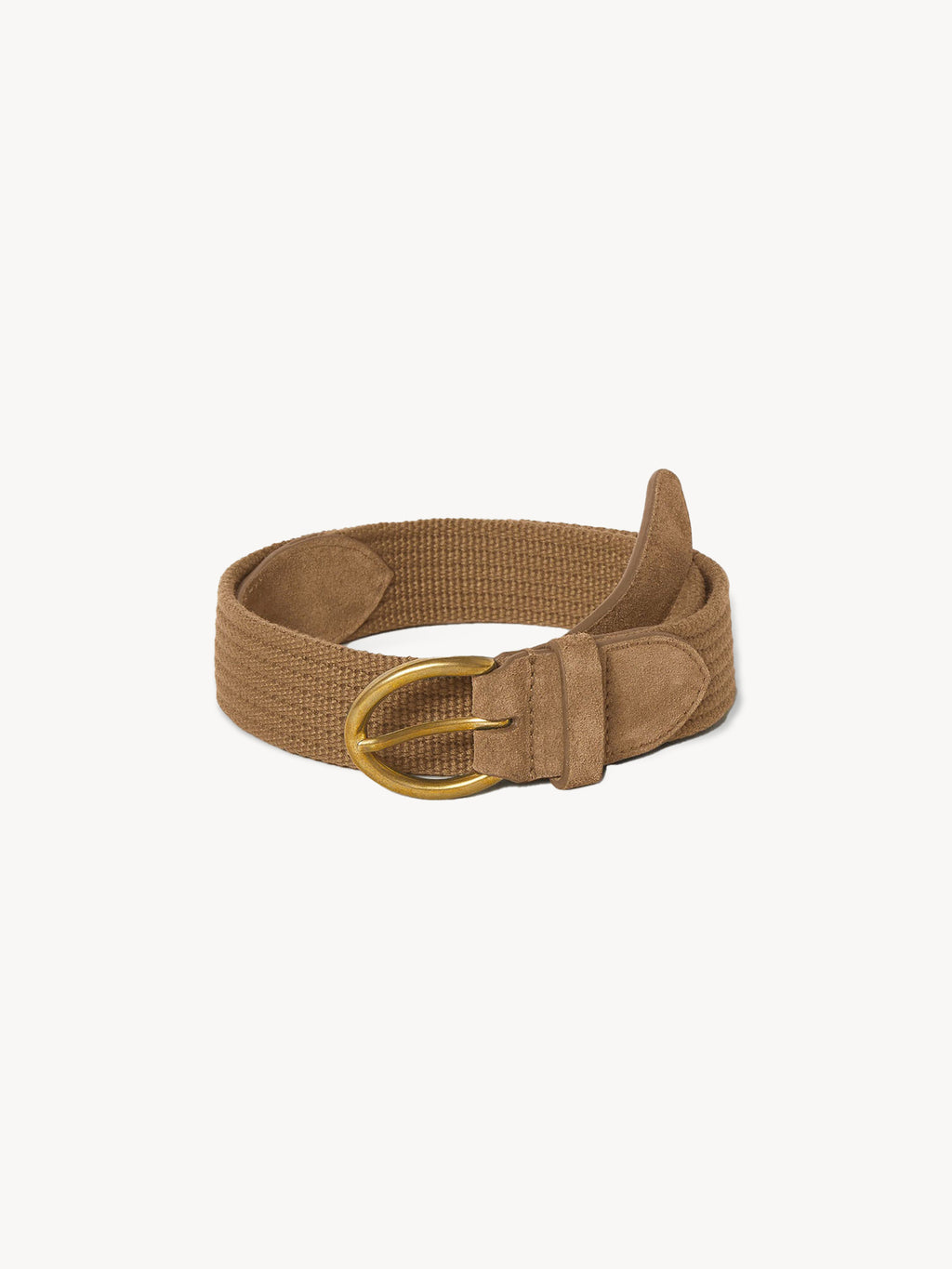 Uniform Khaki Cotton Surcingle Belt - Buck Mason- Modern American Classics