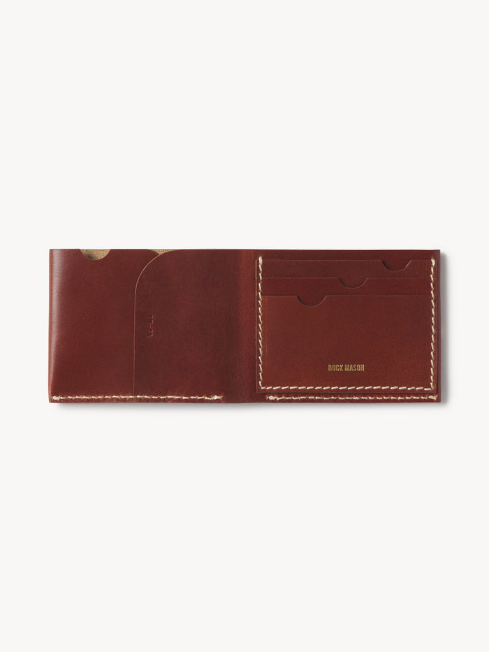 Cognac Countryman Full-Grain Leather Wallet - Product Flat