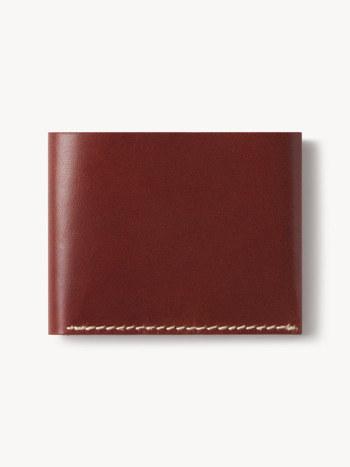 View of the Cognac Countryman Full-Grain Leather Wallet