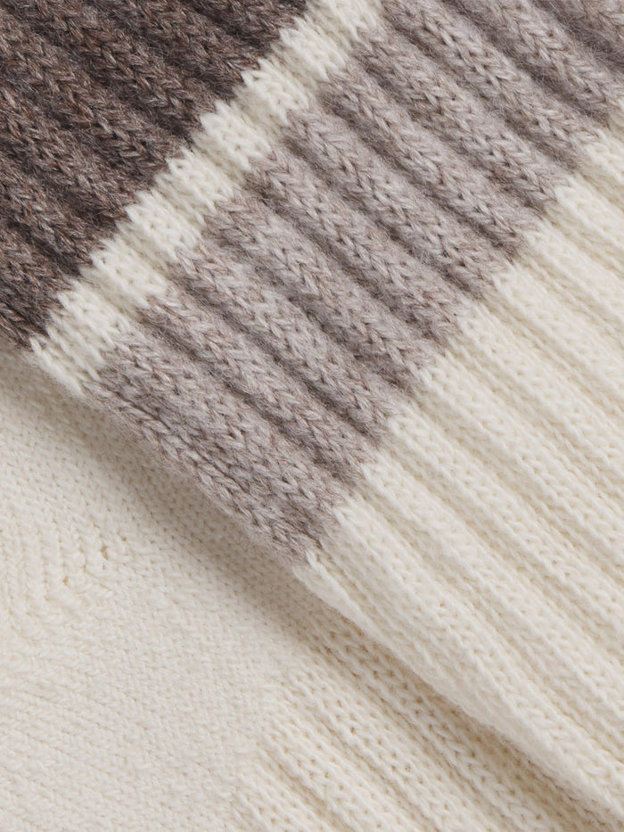 Sport Sock - Two Plus One - Ash Brown - Closeup