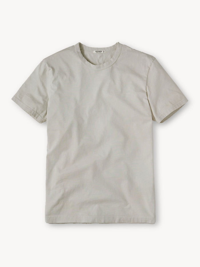 Bone Pima Short Classic Tee - Product Flat