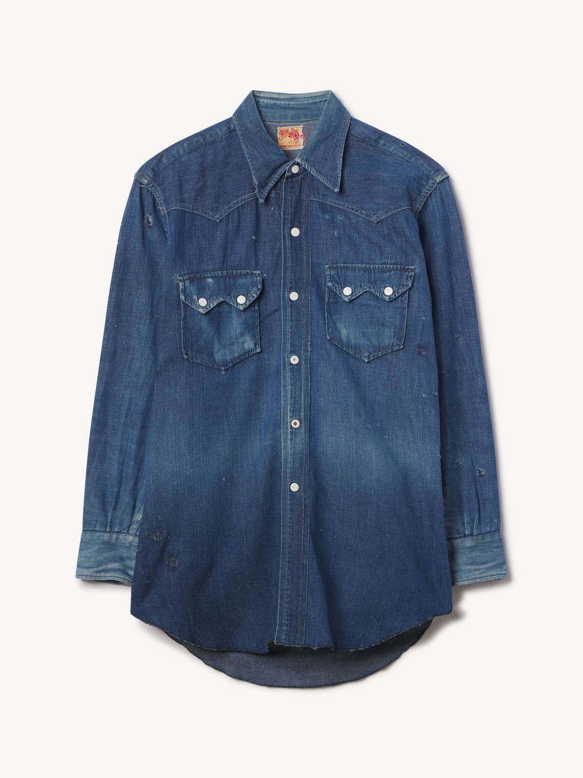 Sanforized Sawtooth Denim Work Shirt - 0230 - Product Flat