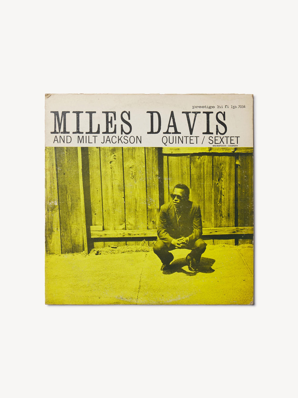 Miles Davis and Milt Jackson Quintet/Sextet, Vinyl - 0254 - Product Flat