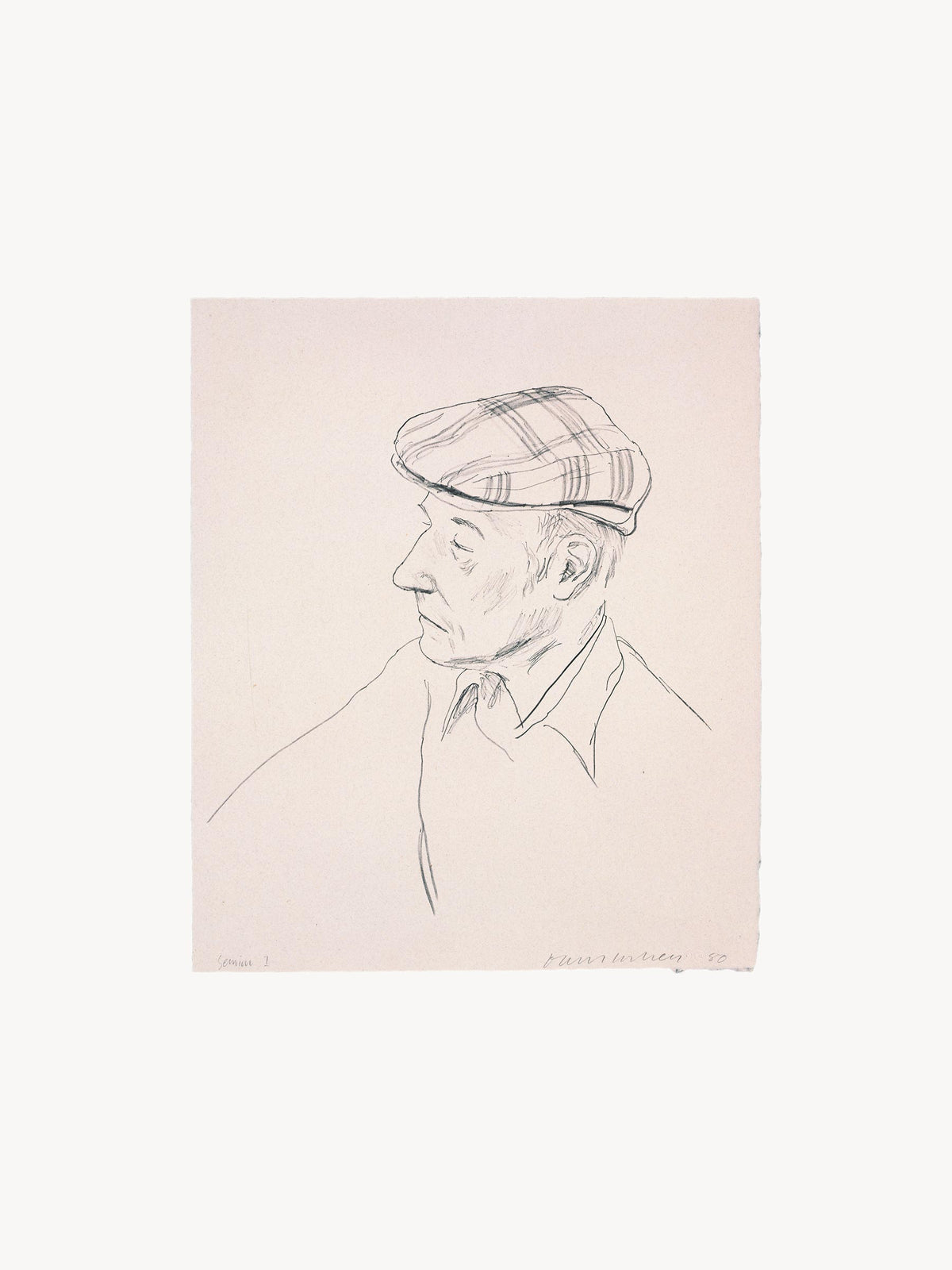 David Hockney, William Burroughs, Edition of 100 - 0272 - Product Flat