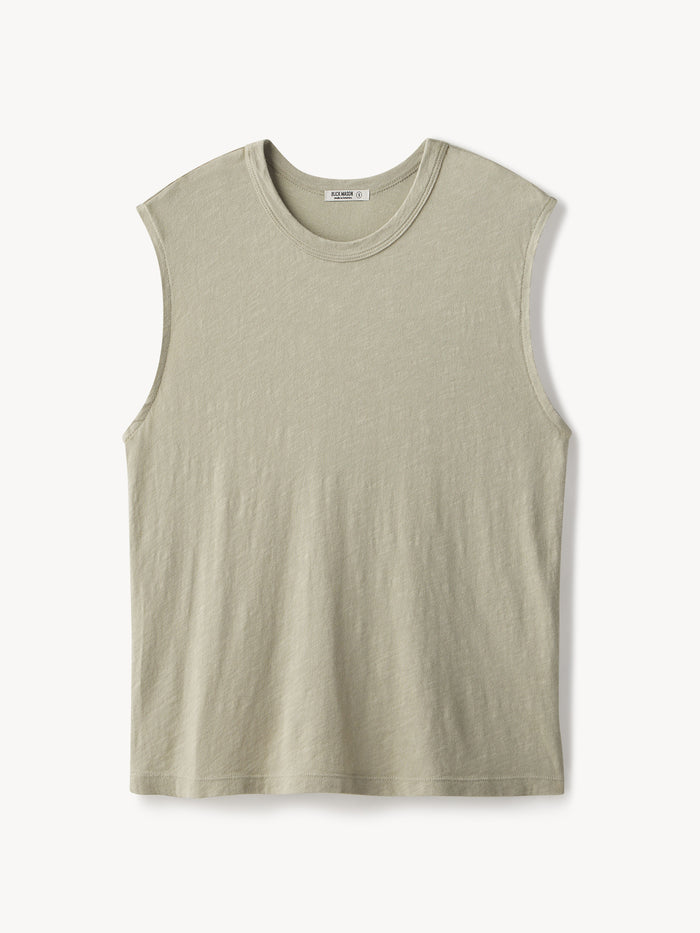 Concrete Slub Muscle Tank - Product Flat