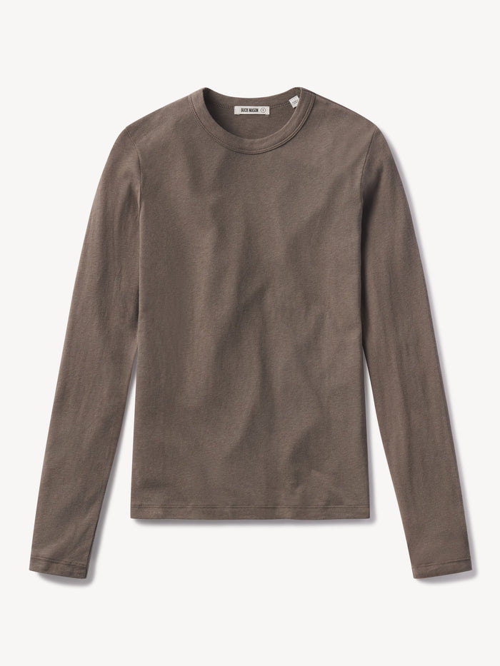 Smokey Ash Cloud Jersey L/S Slim Crew - Product Flat