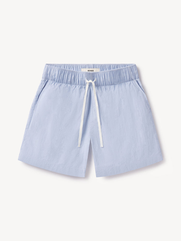 View of the French Blue Eoe Mainstay Cotton Catalina Short