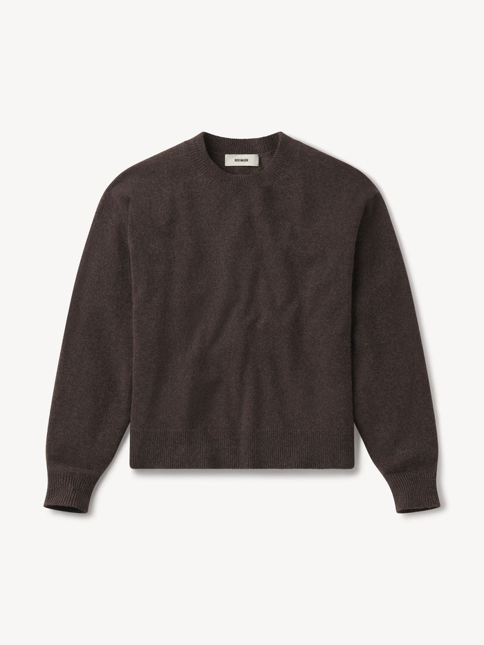 Molasses Lounge Wool Crofter Crew - Product Flat