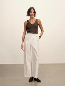 Model wearing Fluted Rib Tank - 2
