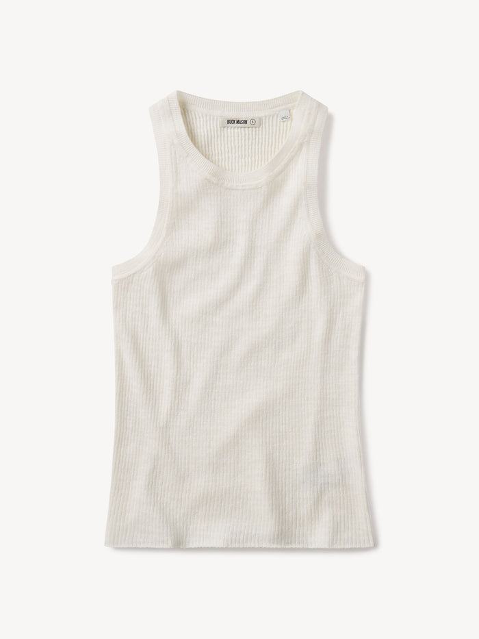 Buy it with Soft White Coastal Linen Rib Tank