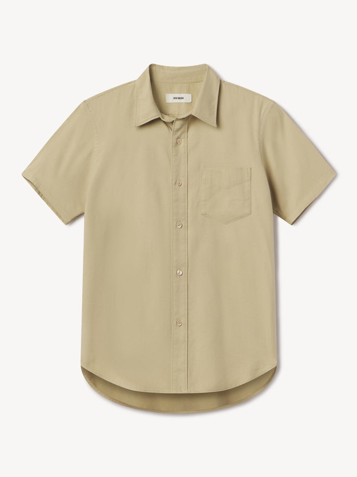 Savanna Draped Twill S/S One Pocket Shirt - Product Flat