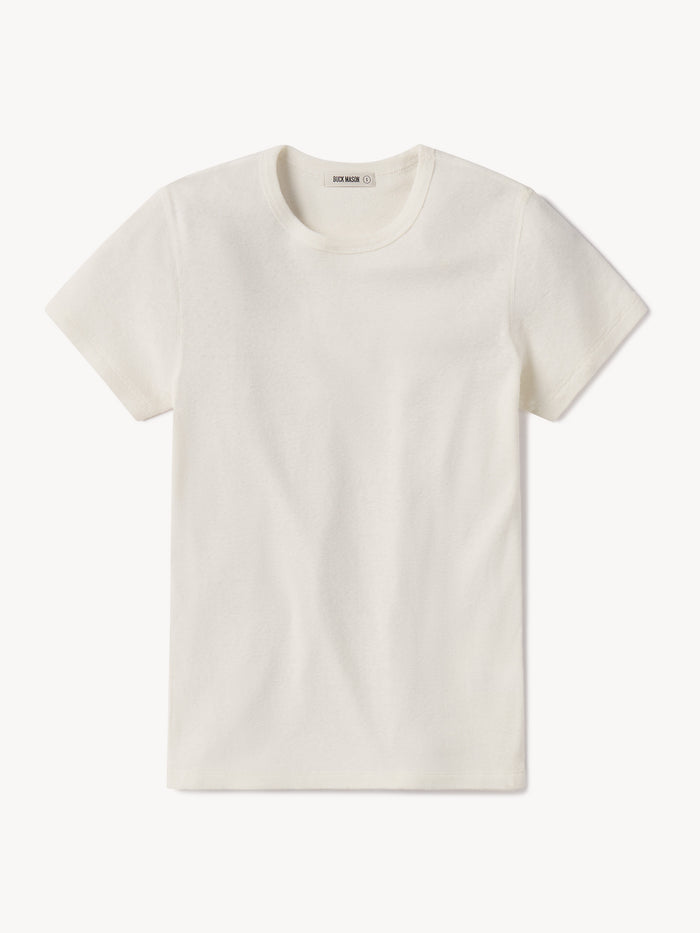 Natural Heirloom Rib S/S Tee - Product Flat