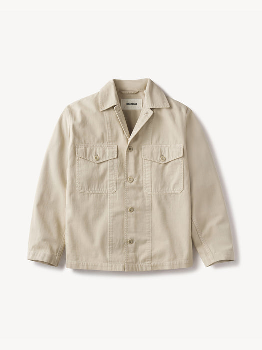 French Connection twill utility jacket in brown