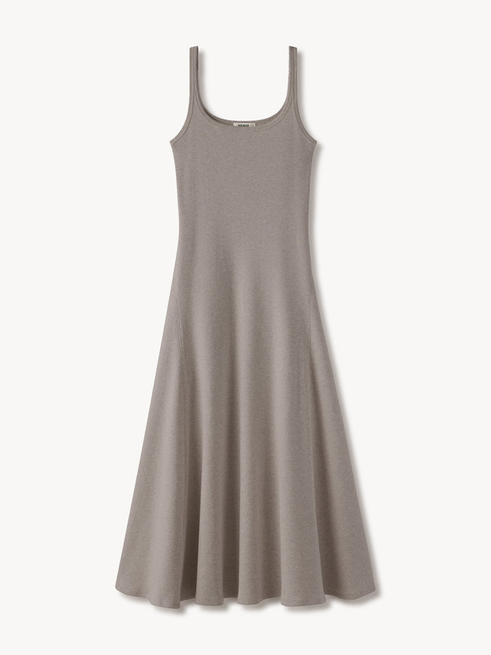 Putty Surplus Rib Scoop Neck Tank Dress - Product Flat