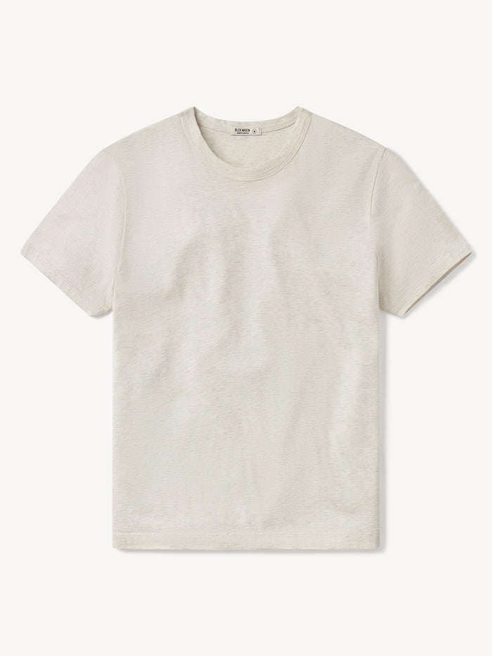 Heather Oat Pima Classic Tee - Product Flat