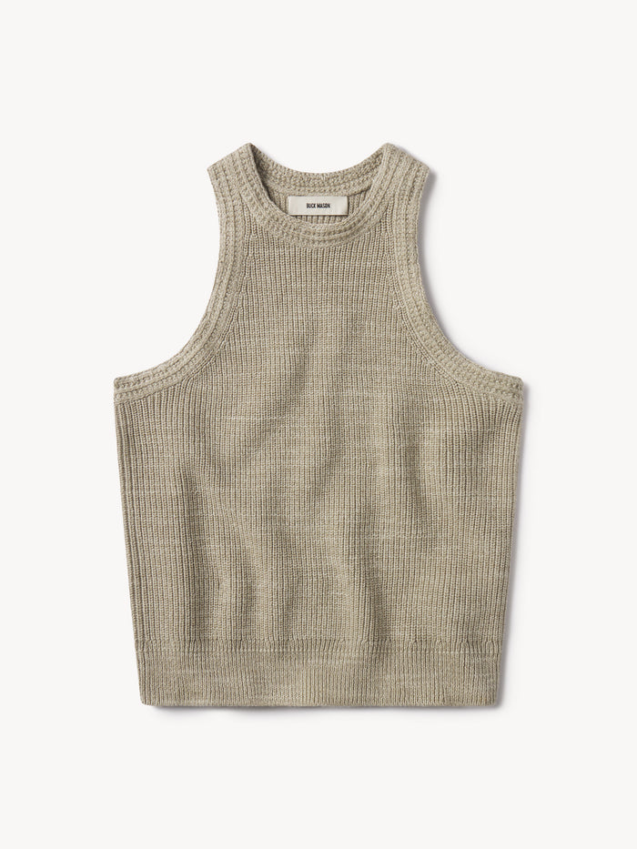 Marled Haze Seafarer Cotton Tank - Product Flat