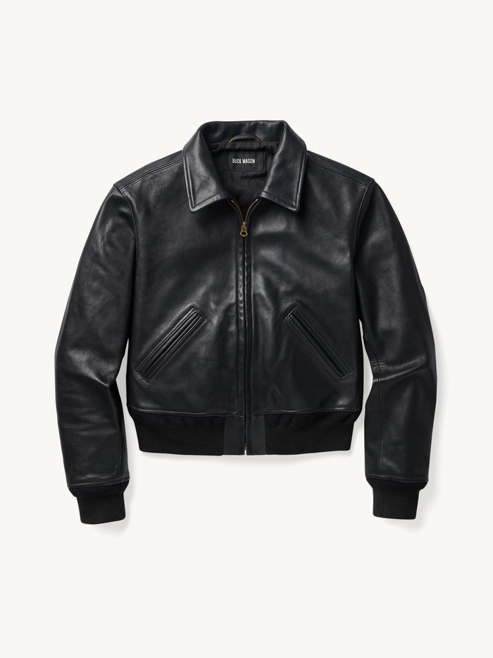 Buy it with Black Heritage Leather Bomber