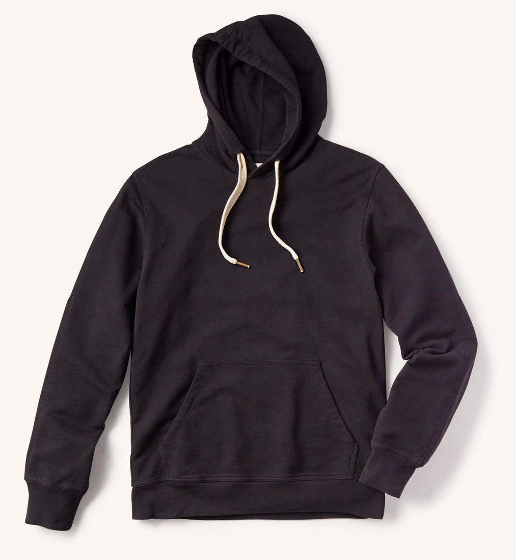 Natural Brushed Loopback Hooded Sweatshirt – Buck Mason