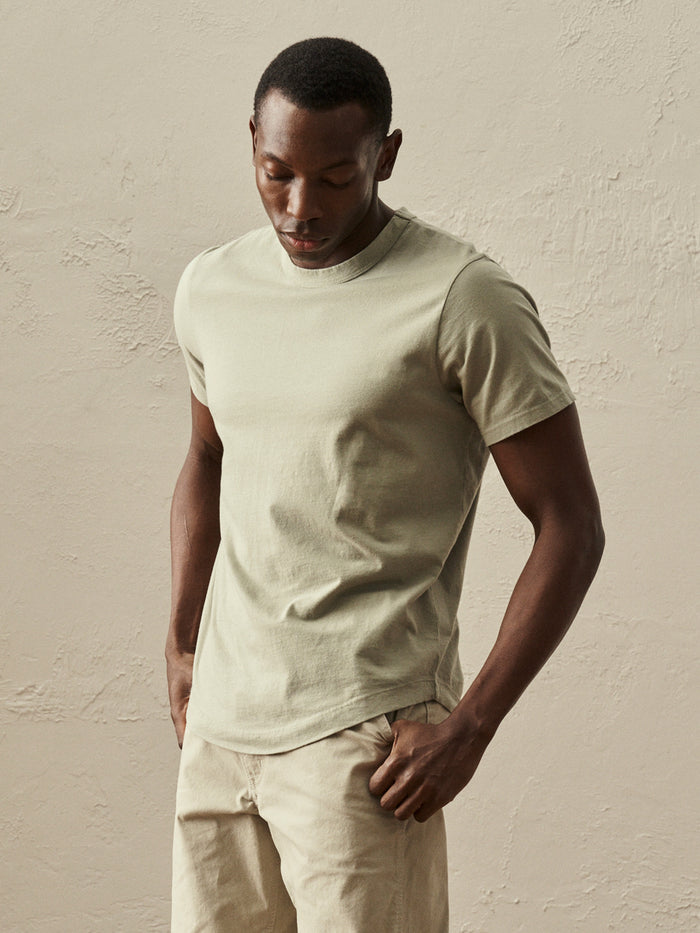View of the Courtyard Pima Curved Hem Tee