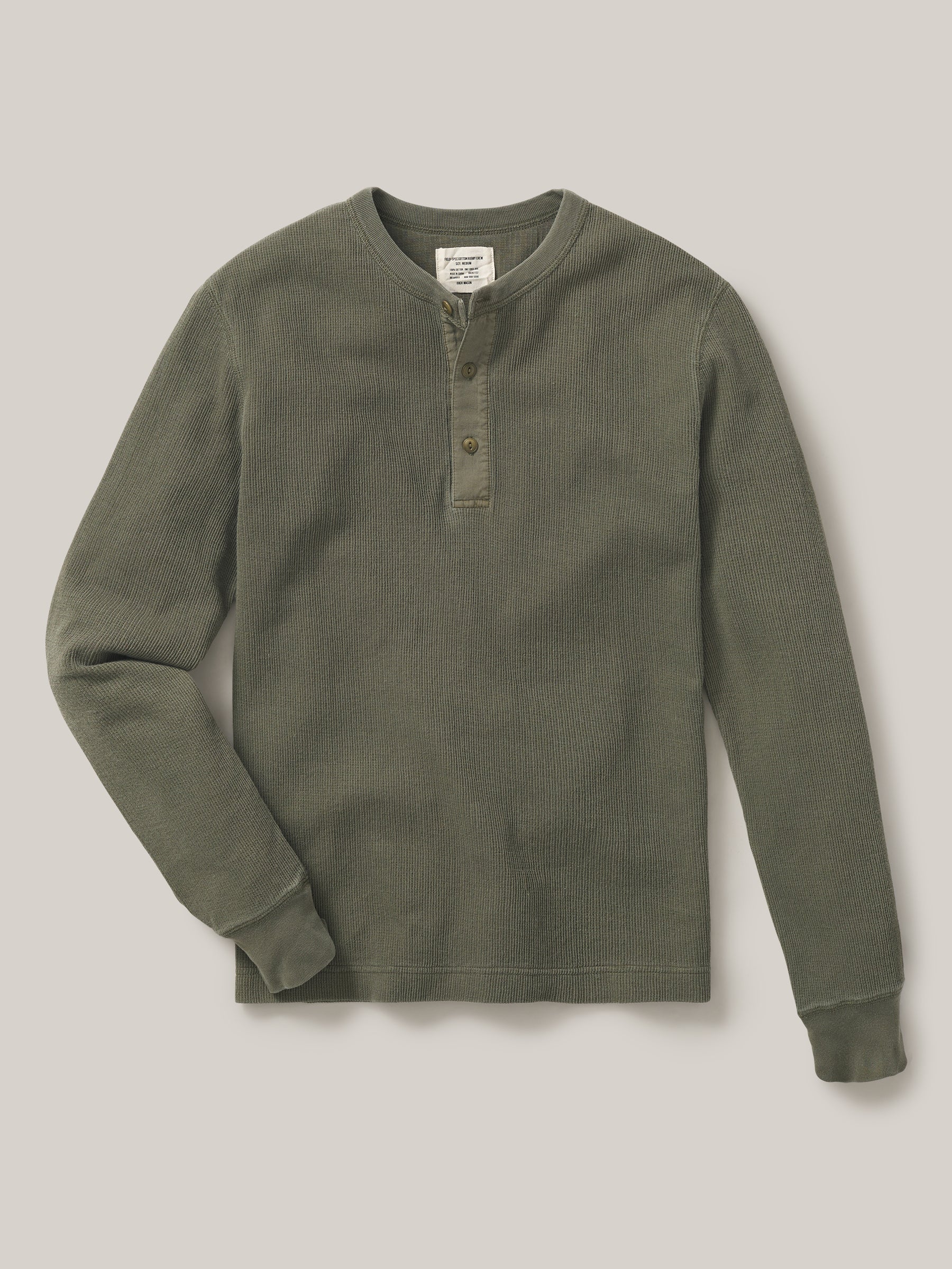 See Now, Buy Now: This Buck Mason Thermal Henley is a Classic Winter ...