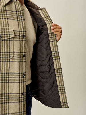 Khaki/Olive Wool Plaid CPO Jacket