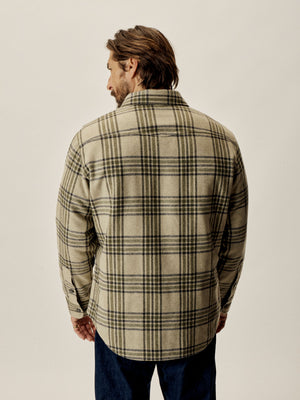 Khaki/Olive Wool Plaid CPO Jacket