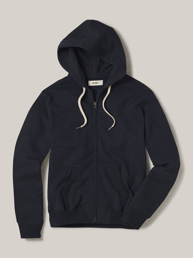 Navy Interloop Full-Zip Sweatshirt – Buck Mason