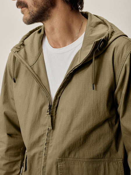 Desert Olive Trail Parachute Ripstop Anorak – Buck Mason