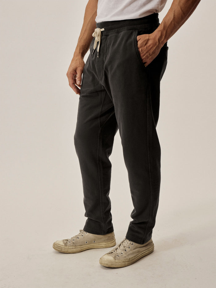 Model Wearing Loopback Trouser