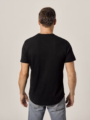 LB Signature Curved Hem Tee - Black – Lost Boyz® Clothing