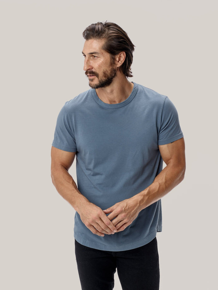 View of the Baltic Pima Curved Hem Tee